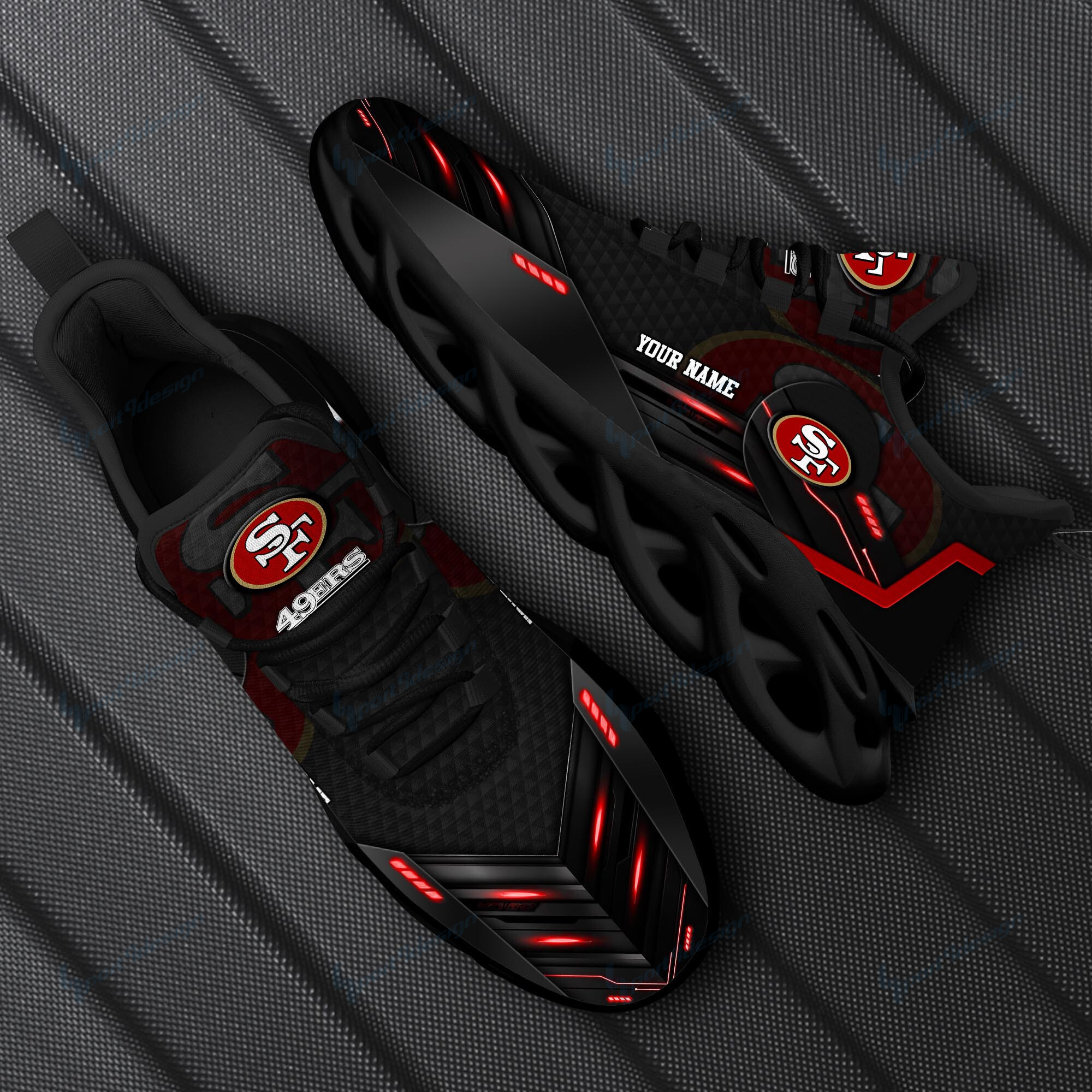 NFL San Francisco 49ers (Your Name) Max Soul Shoes Nicegift MSST2N6