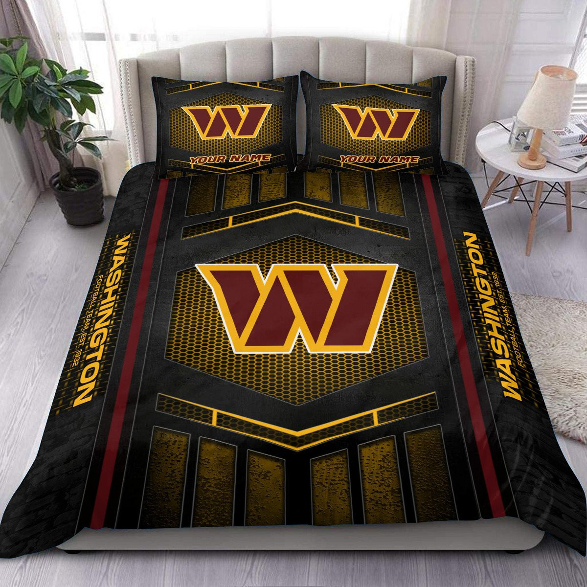 Washington Commanders Personalized Bedding Set Best Gift For Fan BGBED134
