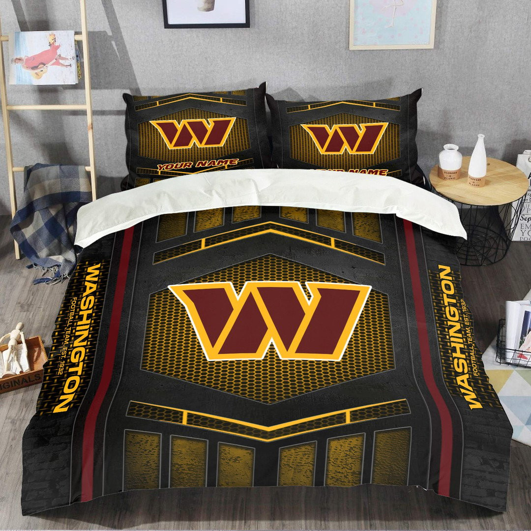 Washington Commanders Personalized Bedding Set Best Gift For Fan BGBED134