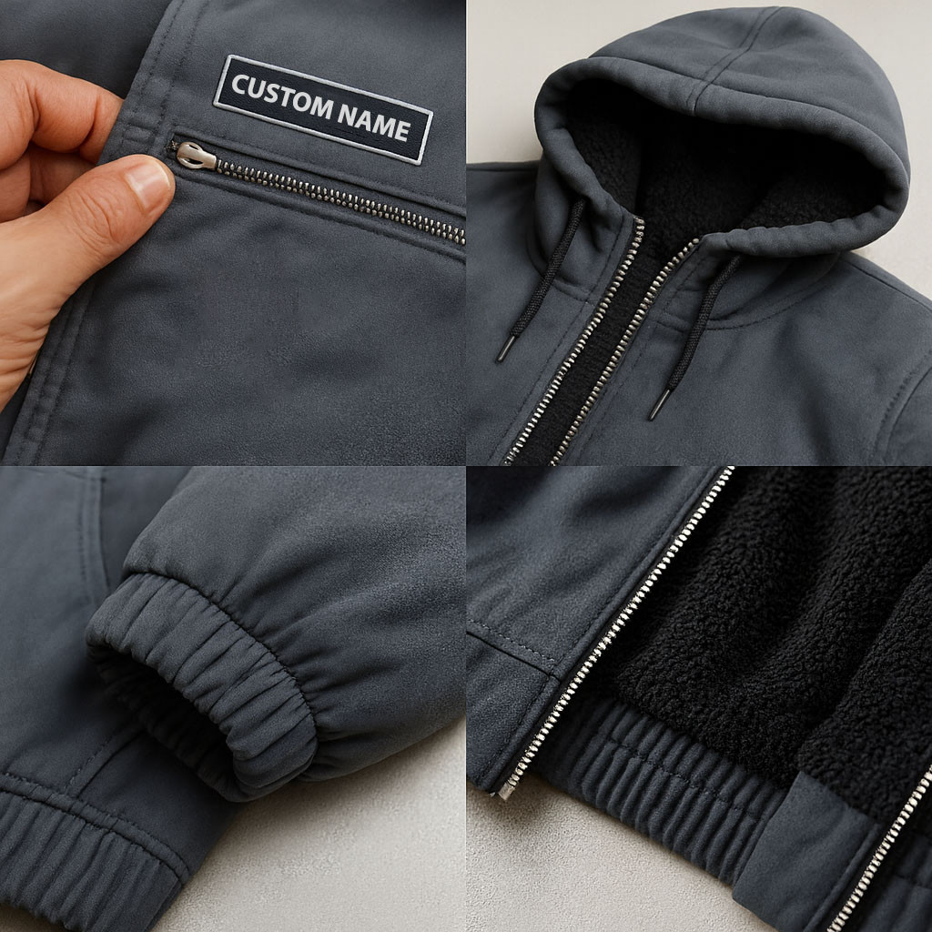 Chicago Bears Men's Casual Padded Jacket Hooded Trending 2026 SPTPJH039