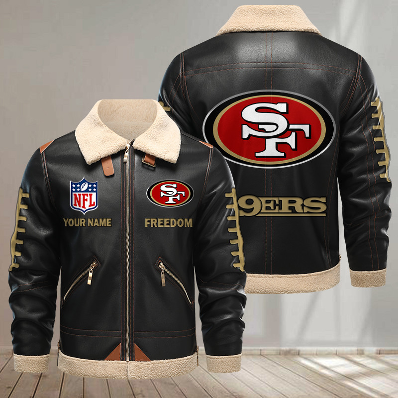 San Francisco 49ers DMLK1155 Leather Jacket – Premium & Ultra-Thick Leather Jacket