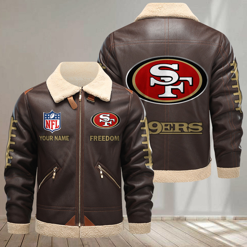 San Francisco 49ers DMLK1155 Leather Jacket – Premium & Ultra-Thick Leather Jacket