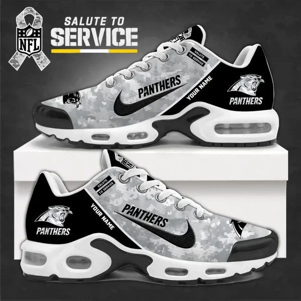 SPTBGTN537-Carolina Panthers Personalized Plus T-N Youth Sneakers