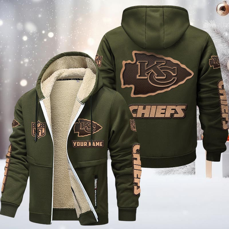 Kansas City Chiefs DMTZ0853 Premium Sherpa-Lined Winter Hoodie – Personalized Edition