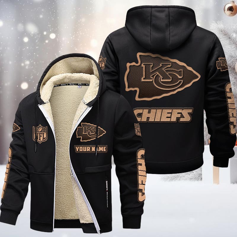 Kansas City Chiefs DMTZ0853 Premium Sherpa-Lined Winter Hoodie – Personalized Edition