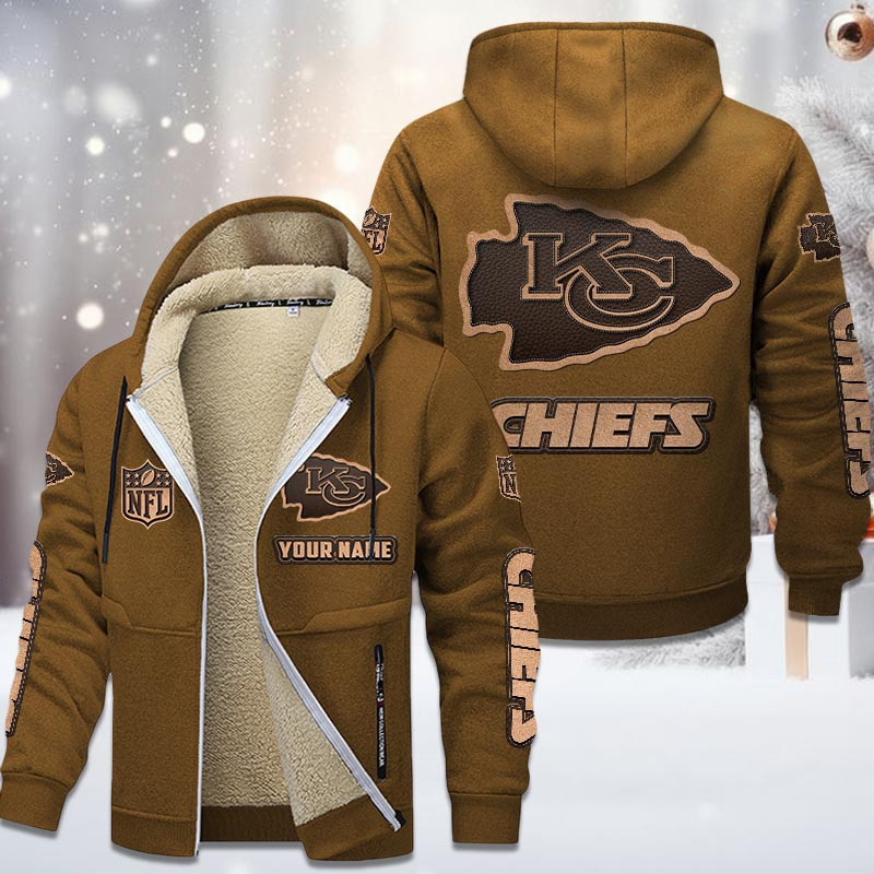 Kansas City Chiefs DMTZ0853 Premium Sherpa-Lined Winter Hoodie – Personalized Edition