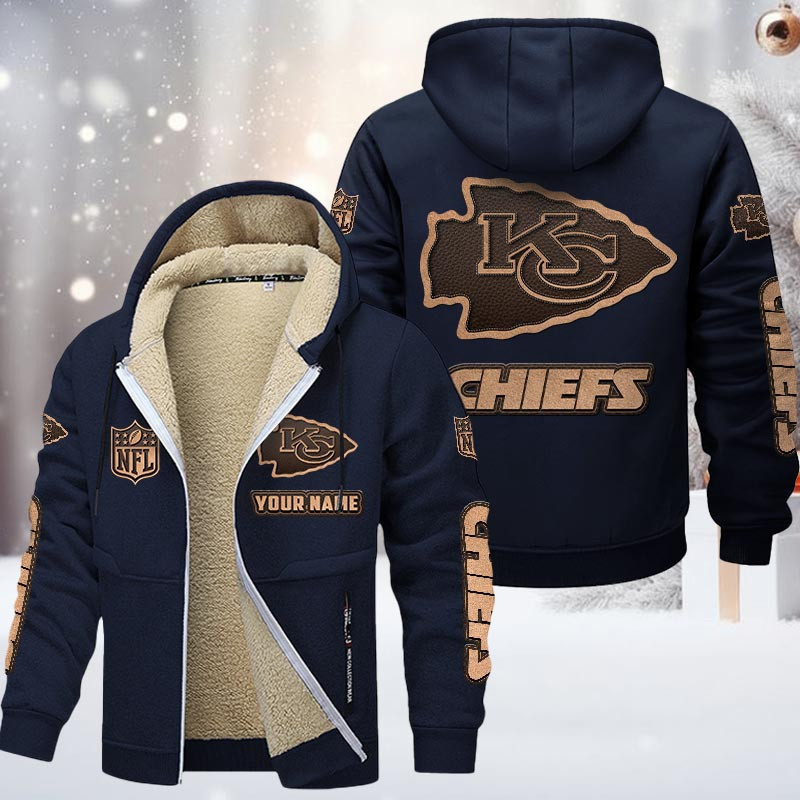 Kansas City Chiefs DMTZ0853 Premium Sherpa-Lined Winter Hoodie – Personalized Edition