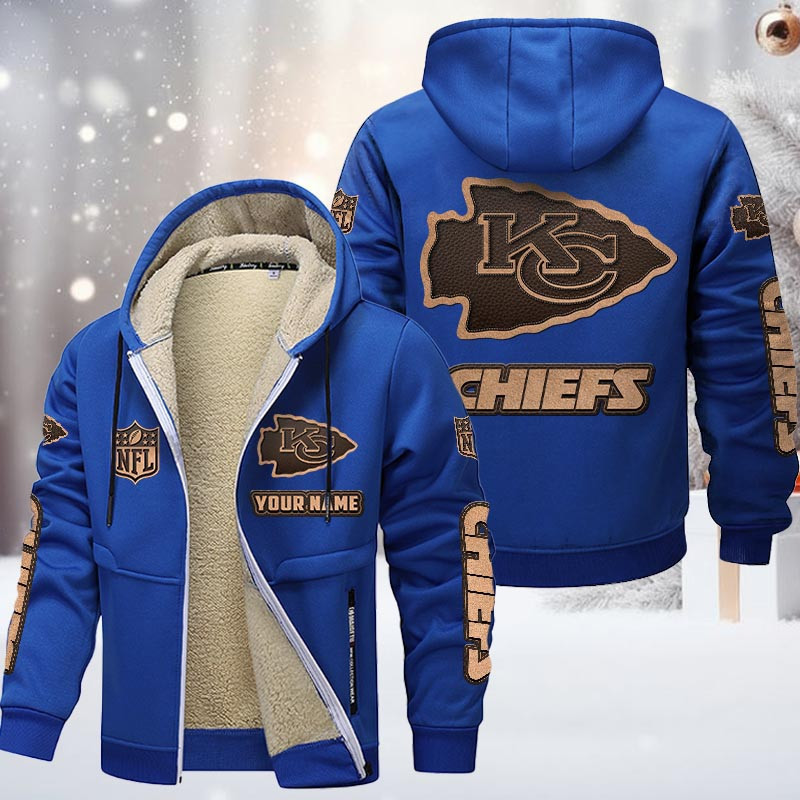 Kansas City Chiefs DMTZ0853 Premium Sherpa-Lined Winter Hoodie – Personalized Edition