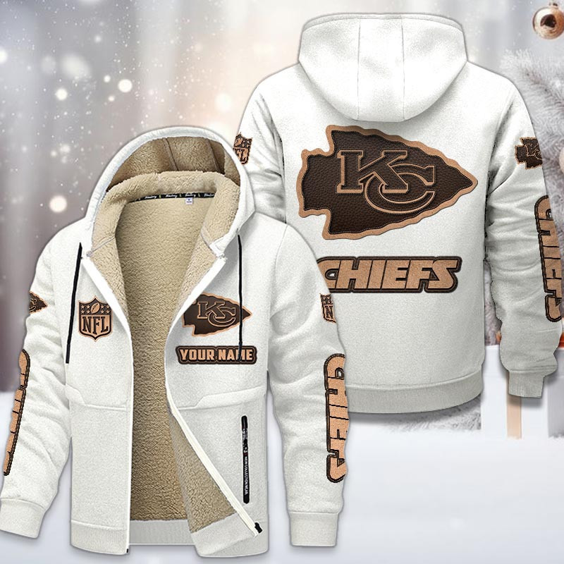 Kansas City Chiefs DMTZ0853 Premium Sherpa-Lined Winter Hoodie – Personalized Edition