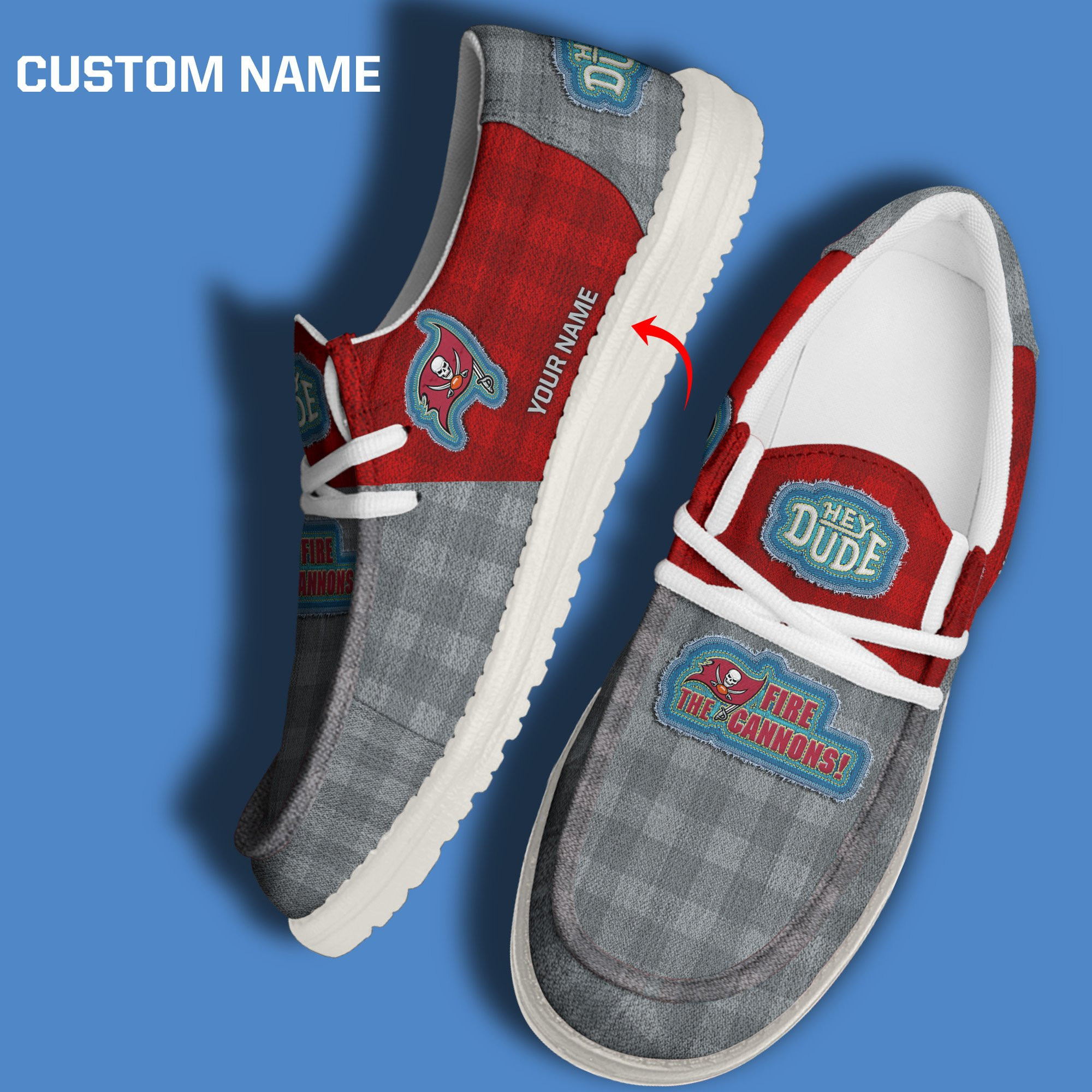 Tampa Bay Buccaneers DHS shoes-Custom name 10063933N
