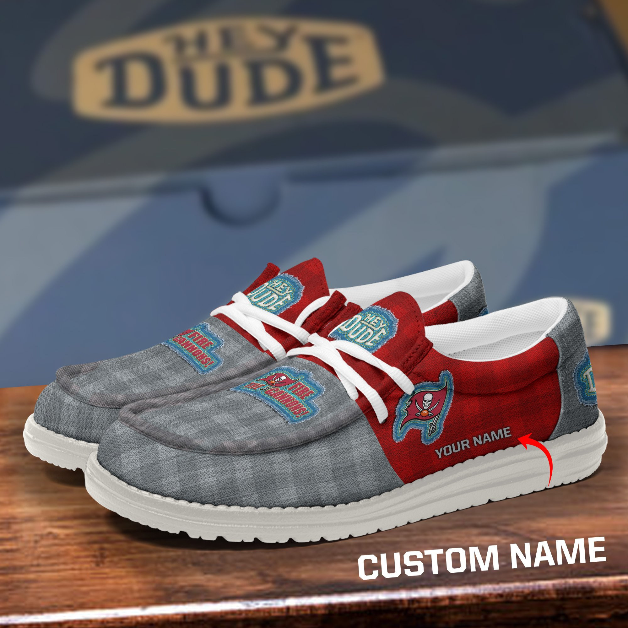 Tampa Bay Buccaneers DHS shoes-Custom name 10063933N