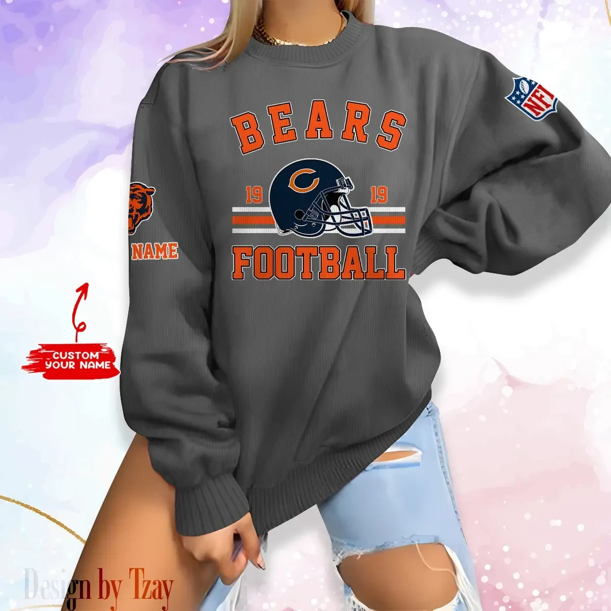 Chicago Bears Personalized Fashion Design New Woolen Sweater BGSWT222