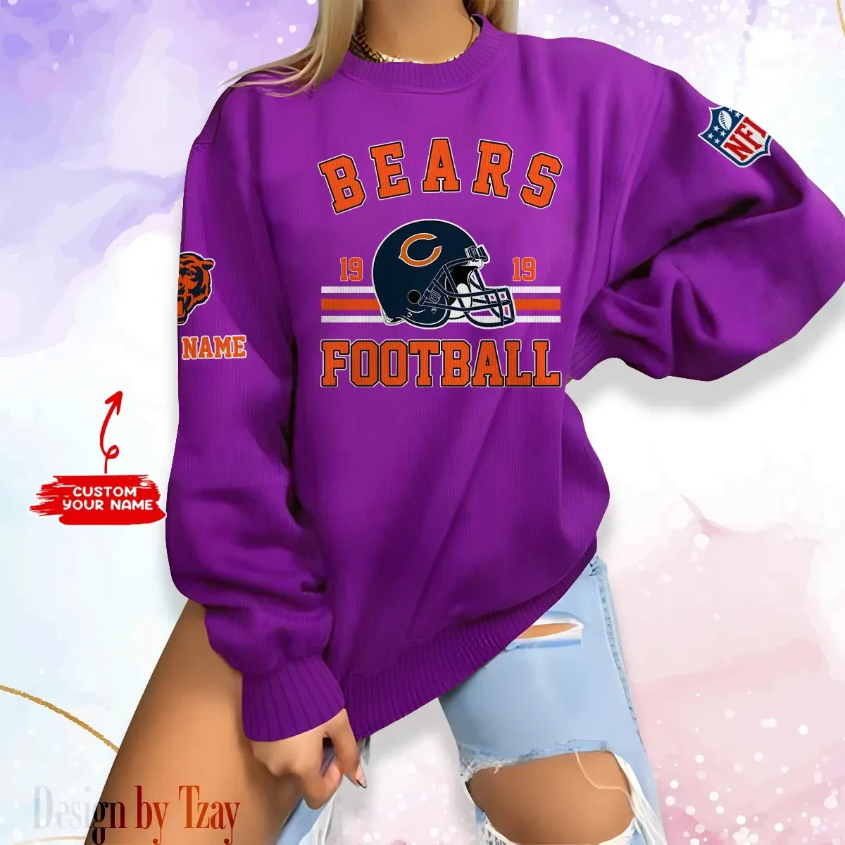 Chicago Bears Personalized Fashion Design New Woolen Sweater BGSWT222