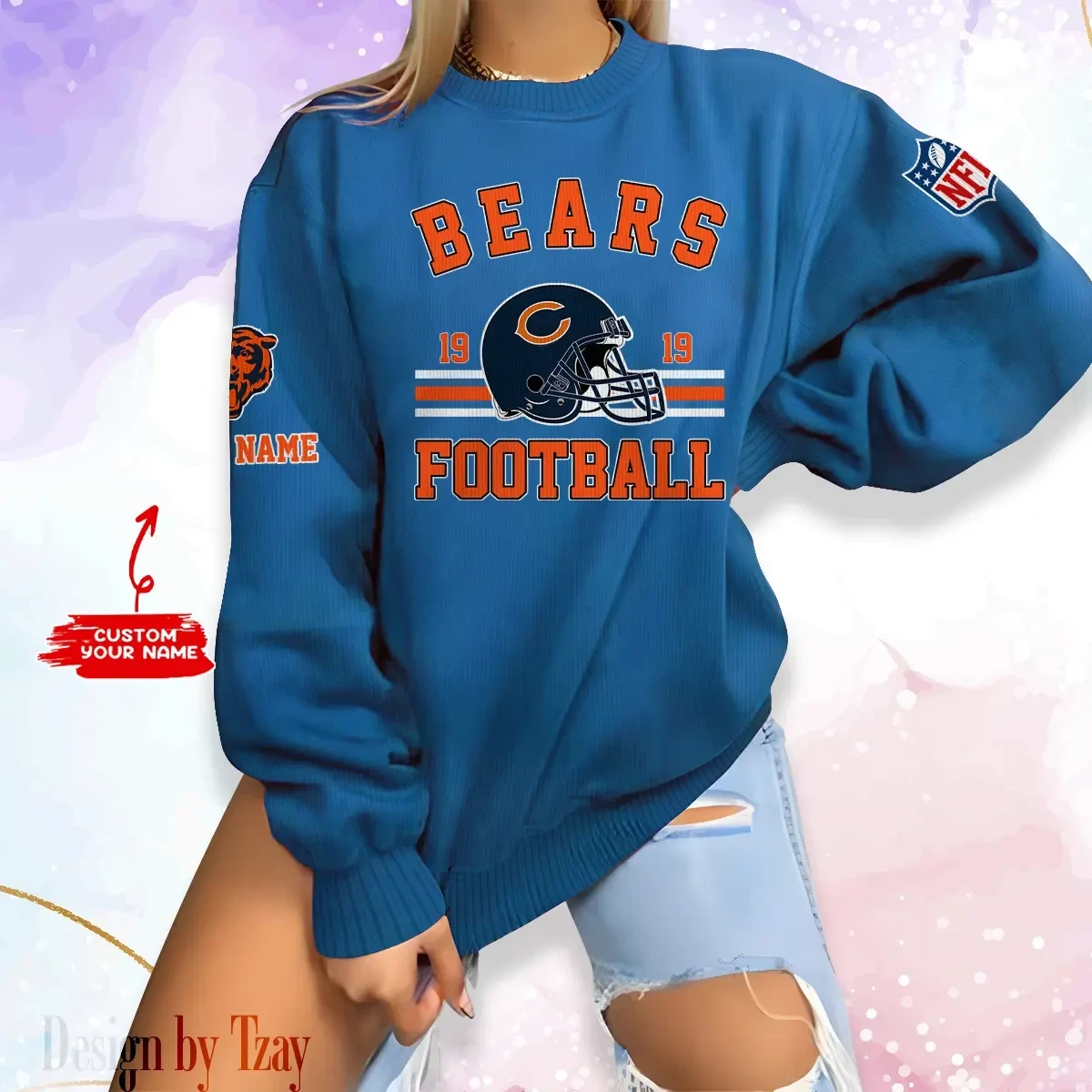 Chicago Bears Personalized Fashion Design New Woolen Sweater BGSWT222