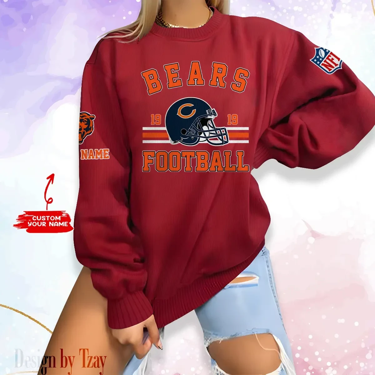 Chicago Bears Personalized Fashion Design New Woolen Sweater BGSWT222