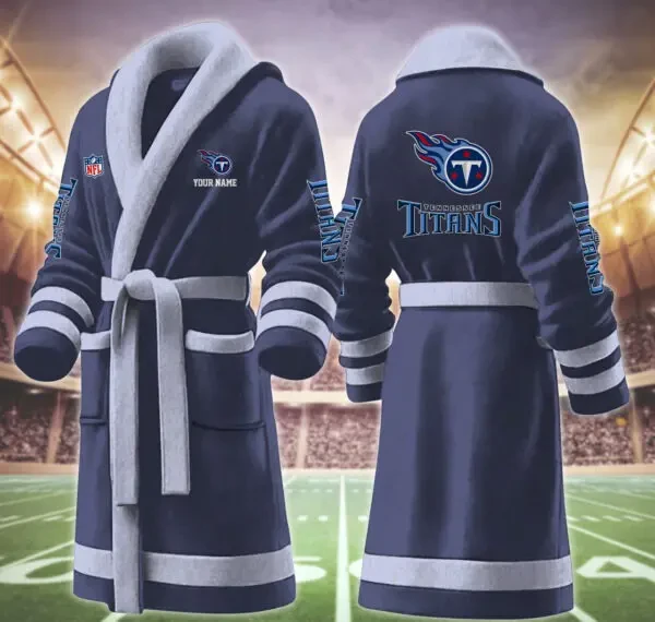 Tennessee Titans Luxurious Comfort Meets Sporty Style Bathrobe