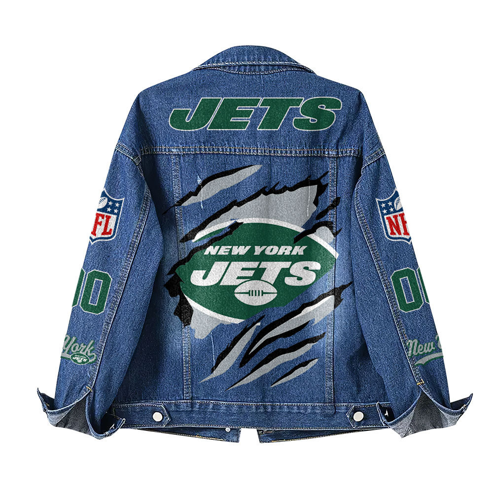 New York Jets | Premium Iconic Streetwear Denim Jacket NTH1