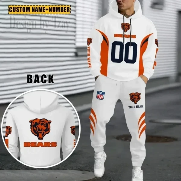 Chicago Bears Combo Hoodie And Sweatpants Gift For Fan AZHD1022