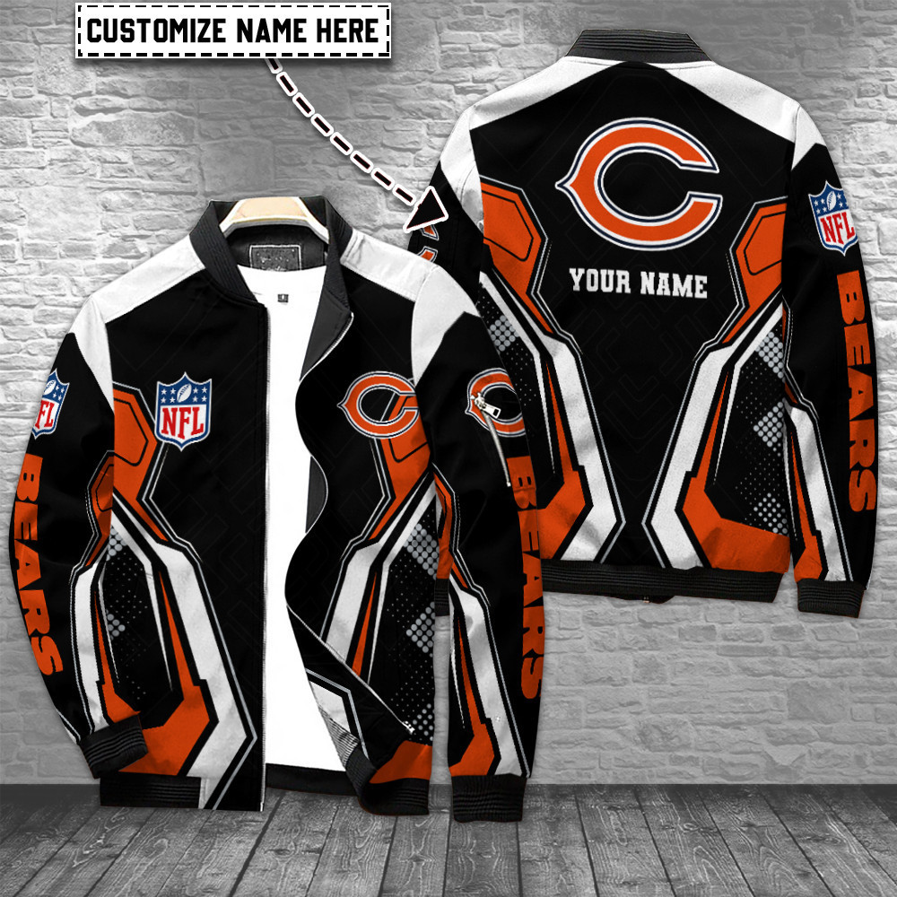 Chicago Bears Personalized Bomber Jacket BGBBJ959