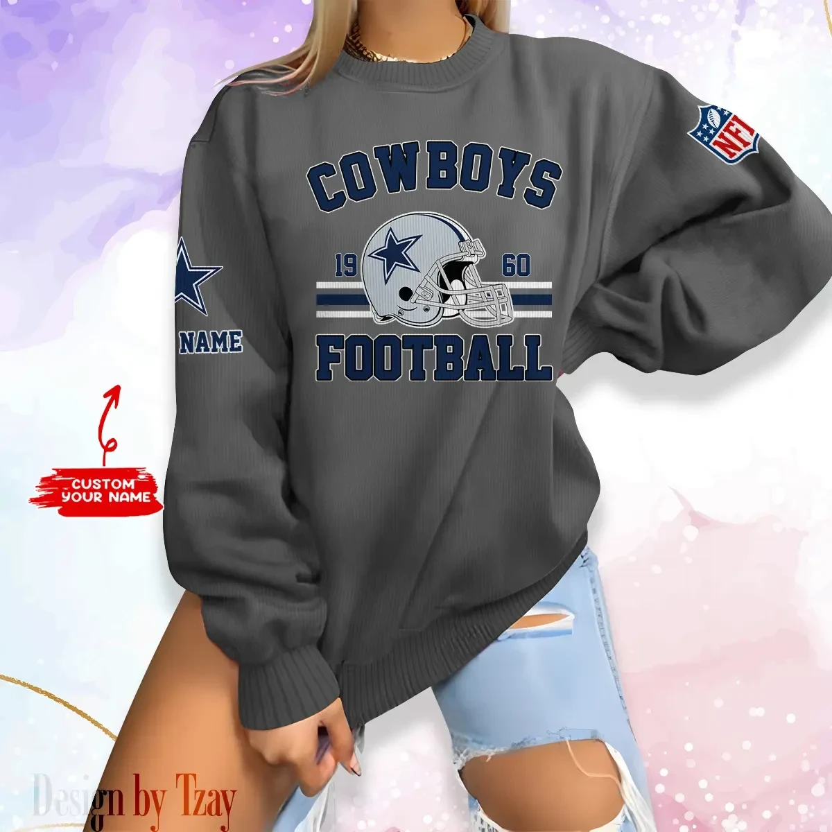 Dallas Cowboys Personalized Fashion Design New Woolen Sweater BGSWT225