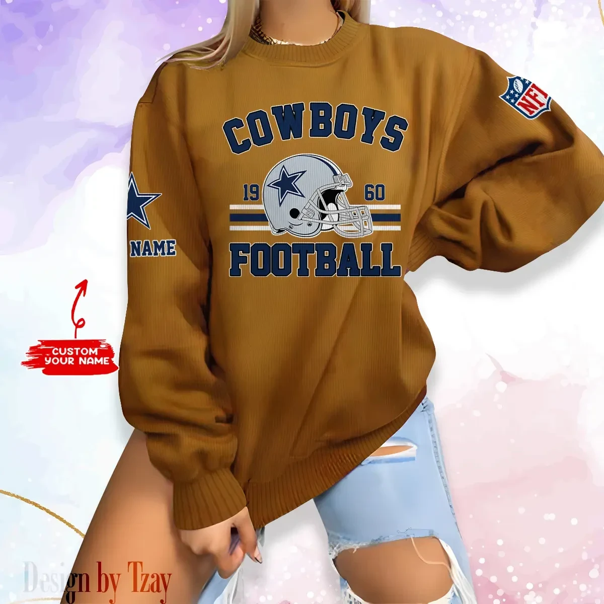 Dallas Cowboys Personalized Fashion Design New Woolen Sweater BGSWT225