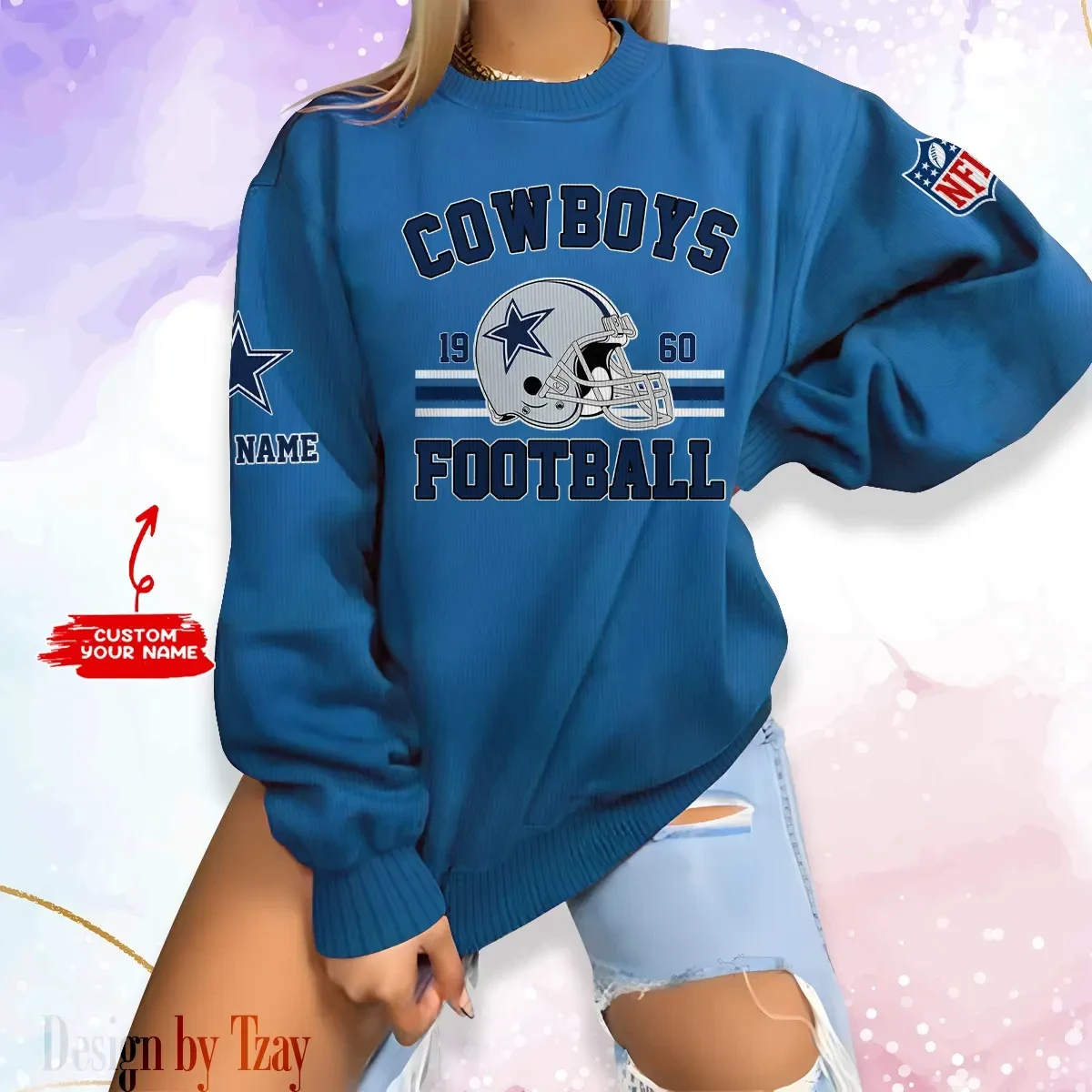 Dallas Cowboys Personalized Fashion Design New Woolen Sweater BGSWT225