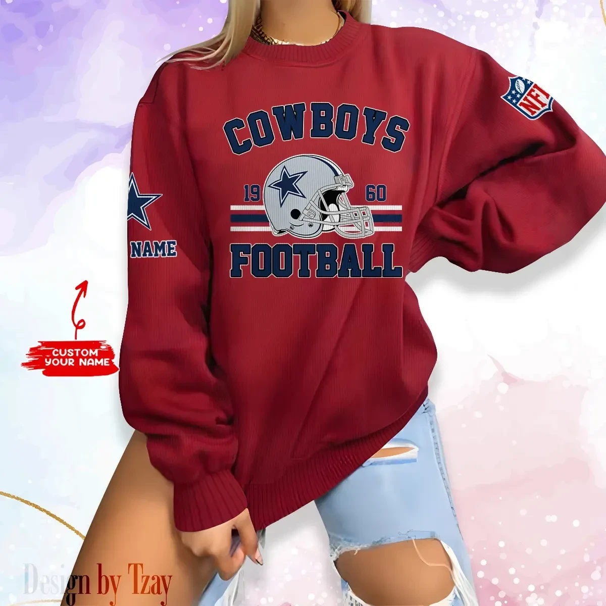 Dallas Cowboys Personalized Fashion Design New Woolen Sweater BGSWT225