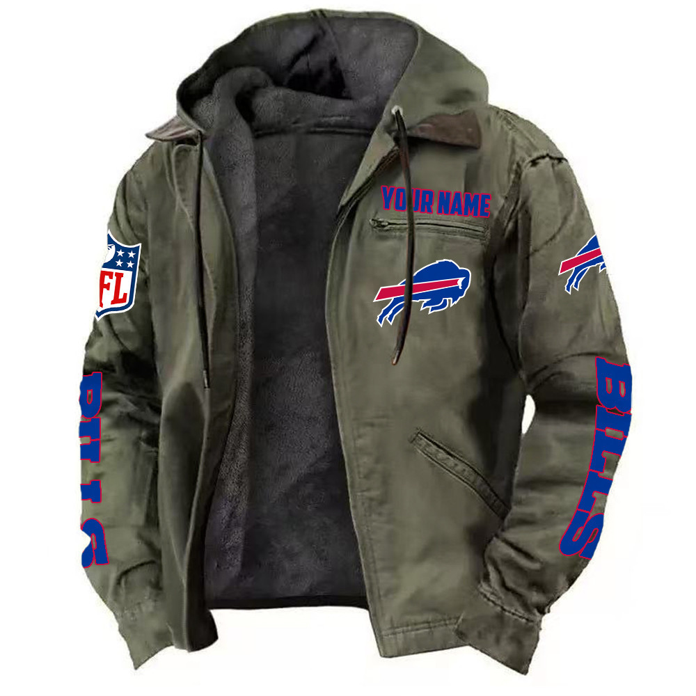 Buffalo Bills DMJK0004 Hooded Cardigan Jacket