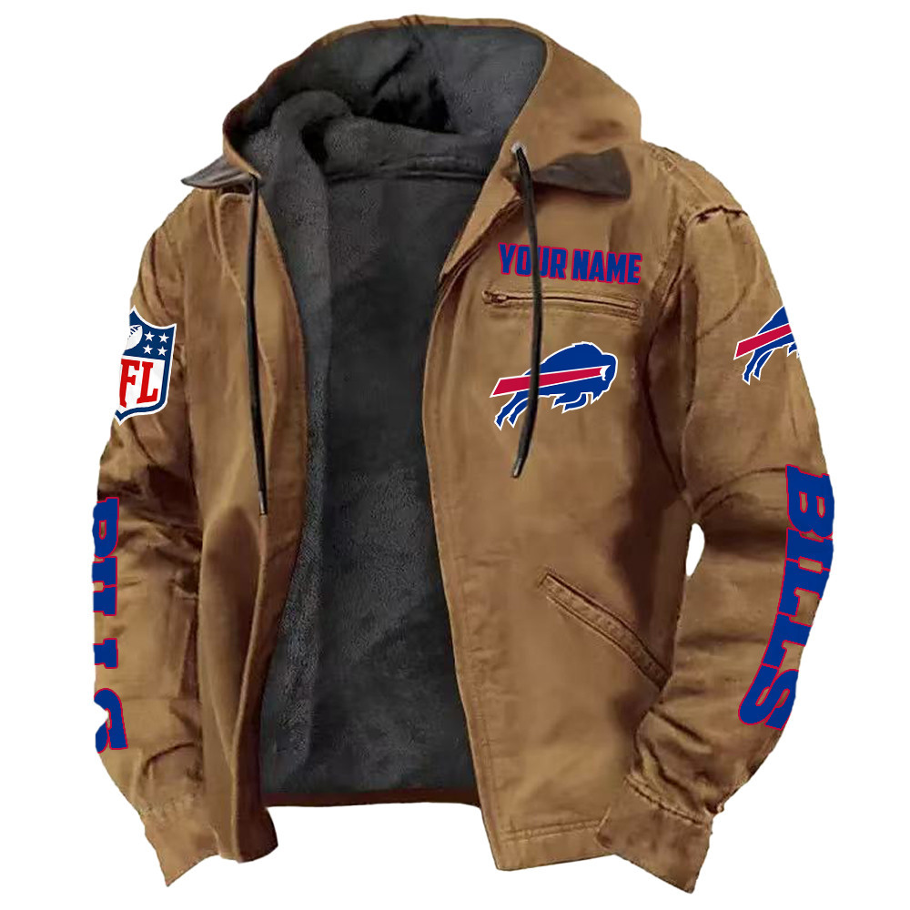Buffalo Bills DMJK0004 Hooded Cardigan Jacket
