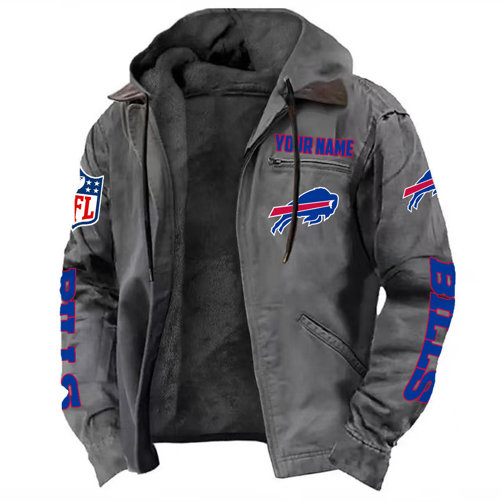 Buffalo Bills DMJK0004 Hooded Cardigan Jacket