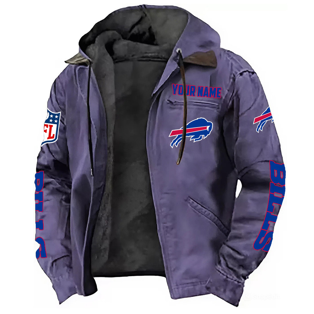 Buffalo Bills DMJK0004 Hooded Cardigan Jacket