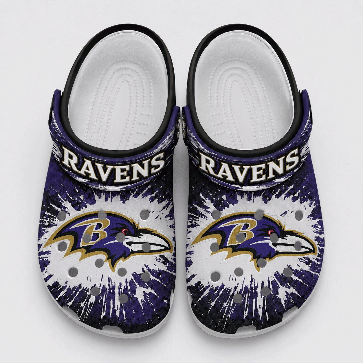Baltimore Ravens | Premium NFL Splash Burst Fan Crocs VAN213
