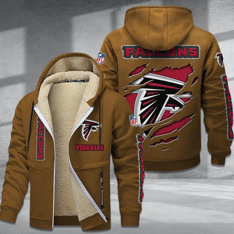 Atlanta Falcons DMTZ0355 Premium Sherpa-Lined Winter Hoodie – Personalized Edition