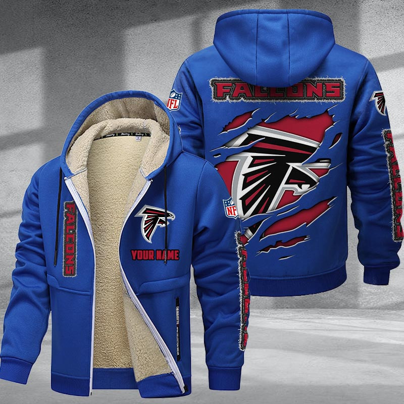 Atlanta Falcons DMTZ0355 Premium Sherpa-Lined Winter Hoodie – Personalized Edition