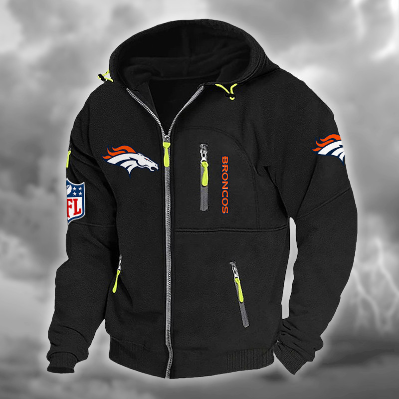 Denver Broncos DMCD0661 Hooded Cardigan Jacket