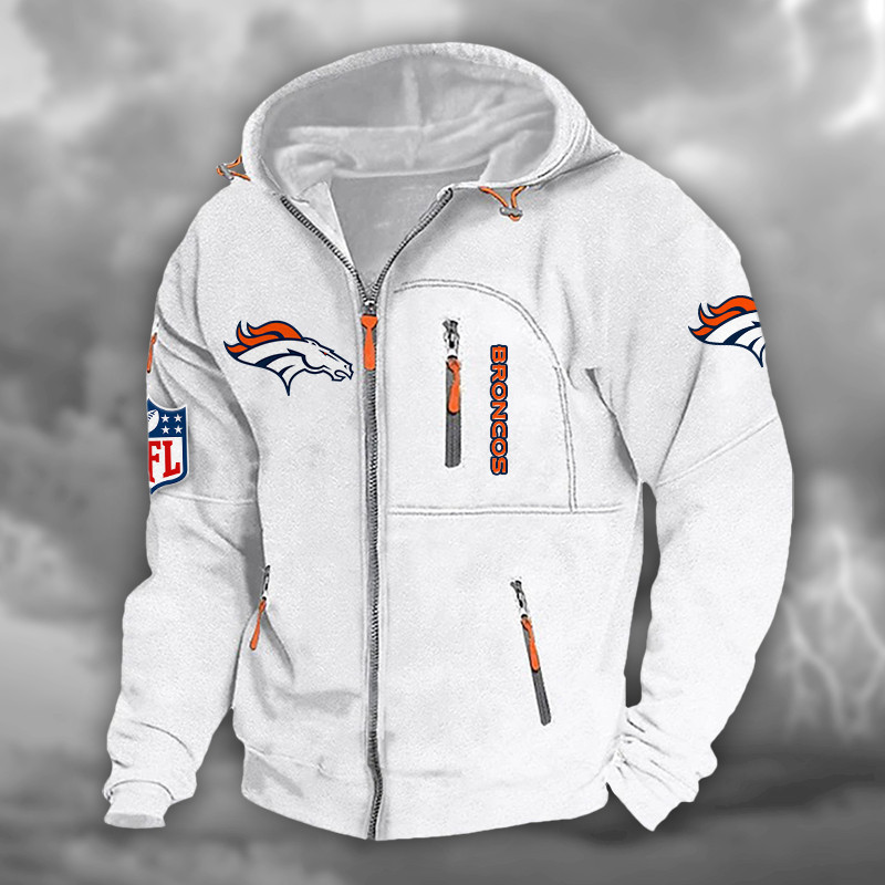 Denver Broncos DMCD0661 Hooded Cardigan Jacket