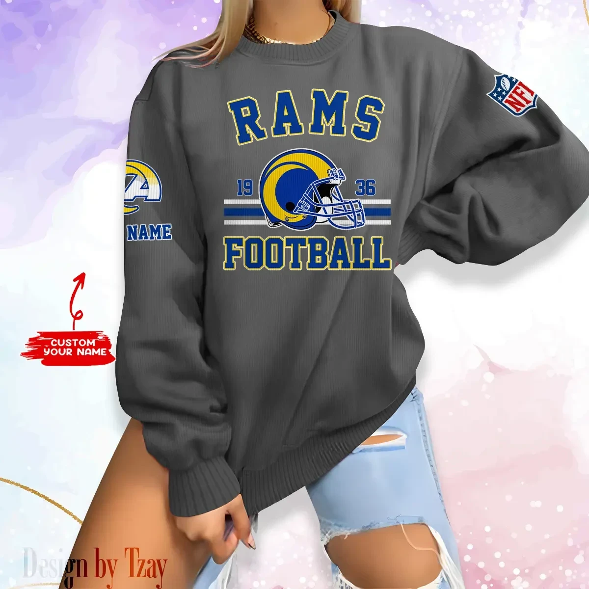 Los Angeles Rams Personalized Fashion Design New Woolen Sweater BGSWT235