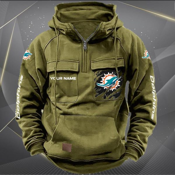 Miami Dolphins Vintage Men Hoodie KDAMB43664