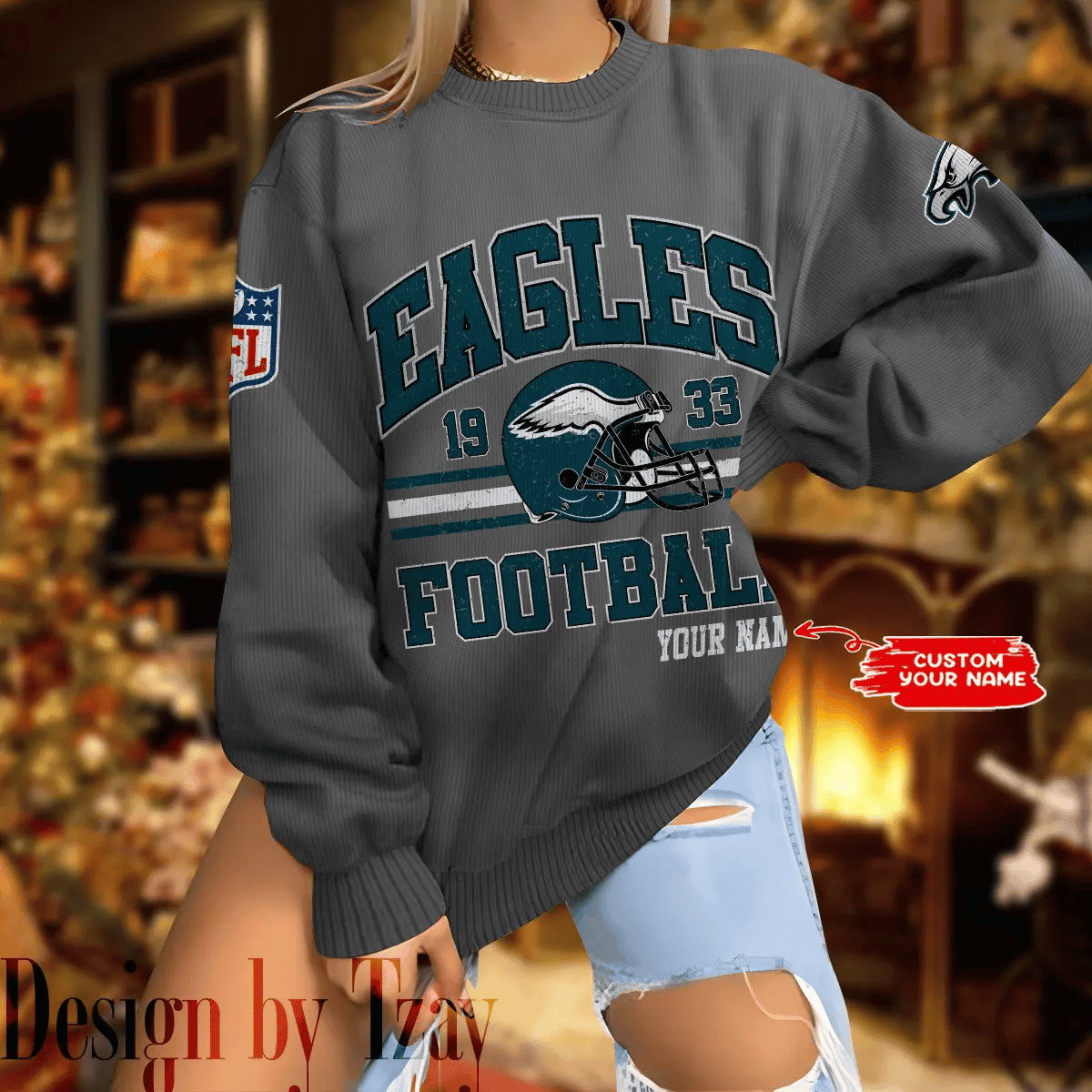 Philadelphia Eagles Personalized Fashion Design New Woolen Sweater BGSWT285