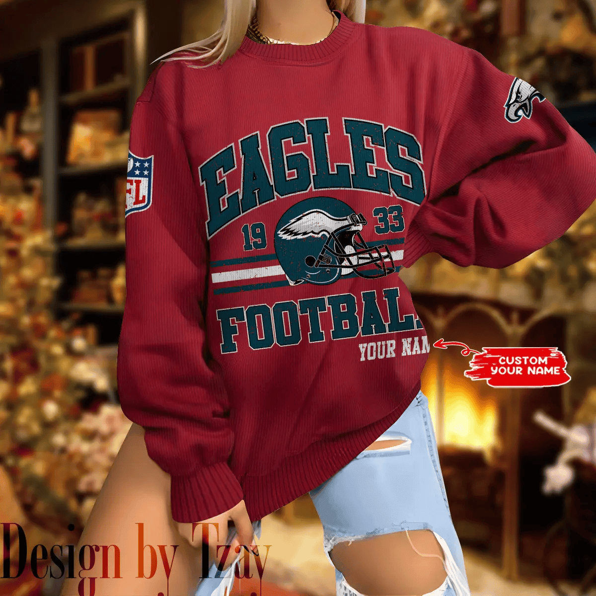 Philadelphia Eagles Personalized Fashion Design New Woolen Sweater BGSWT285