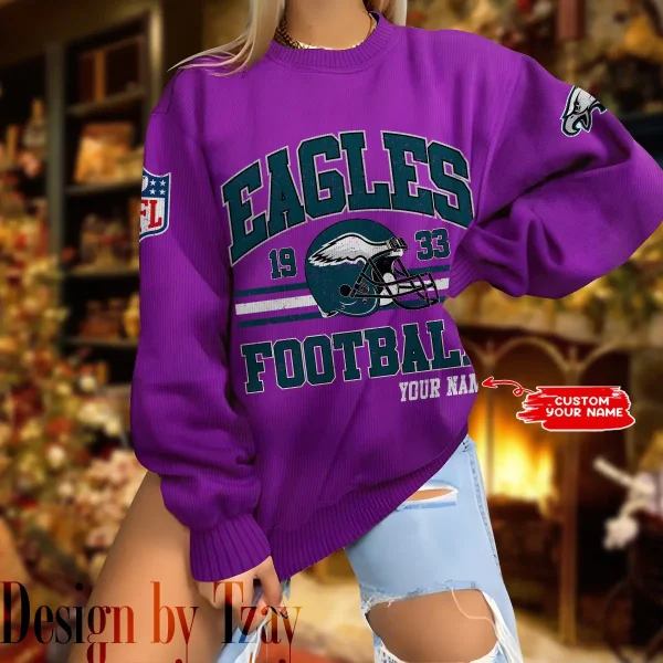 Philadelphia Eagles Personalized Fashion Design New Woolen Sweater BGSWT285