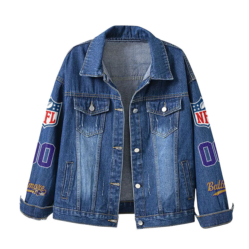 Baltimore Ravens | Premium Iconic Streetwear Denim Jacket NTH1