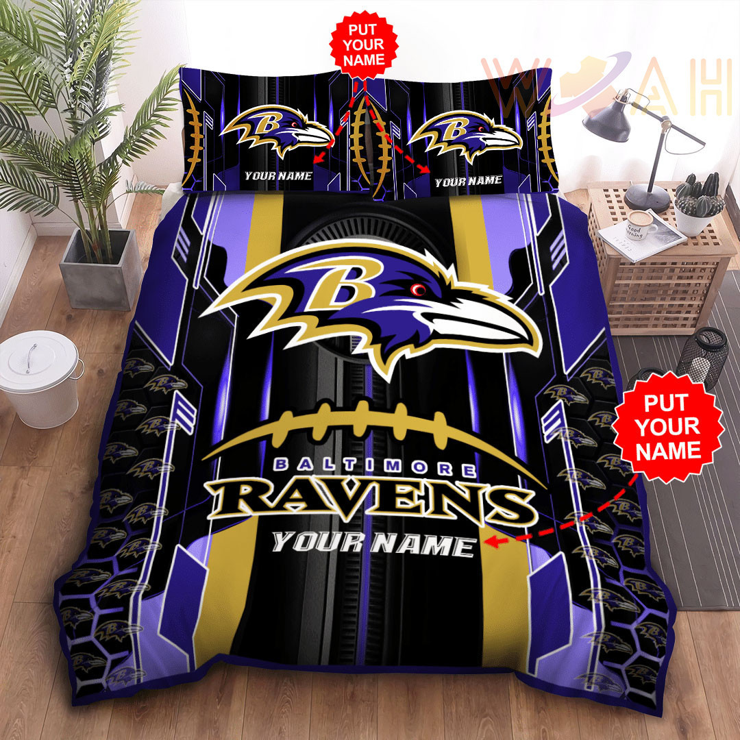Baltimore Ravens Personalized Bedding Set BG09