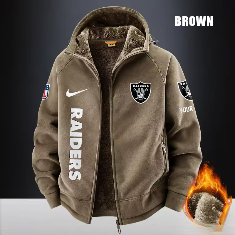 Las Vegas Raiders Fleece Fashion Hooded Jacket Outdoor SPTFFHJ081