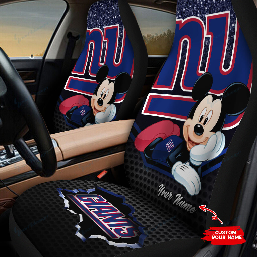 New York Giants Personalized Car Seat Covers BG102