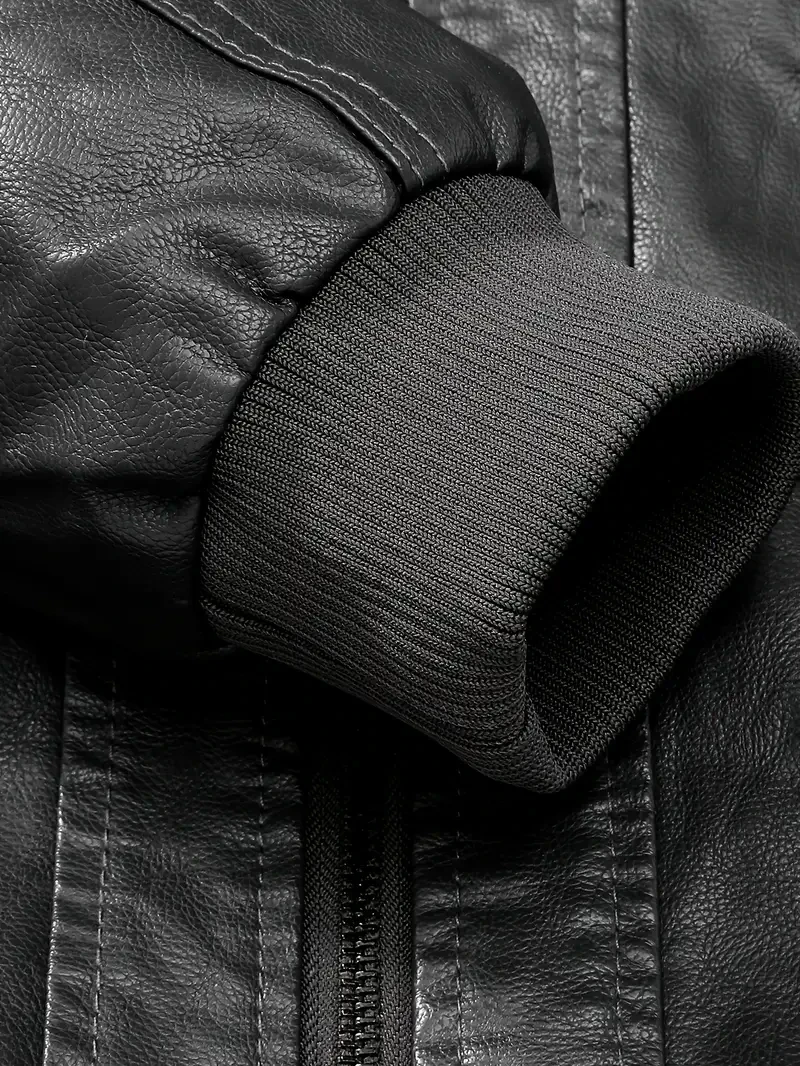 Premium & Ultra-Thick Leather Jacket with Fleece Hood - Washington Commanders VA2123