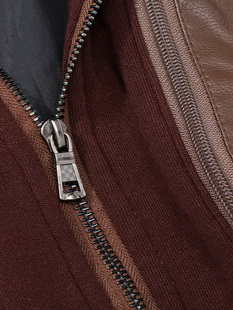 Premium & Ultra-Thick Leather Jacket with Fleece Hood - Washington Commanders VA2123