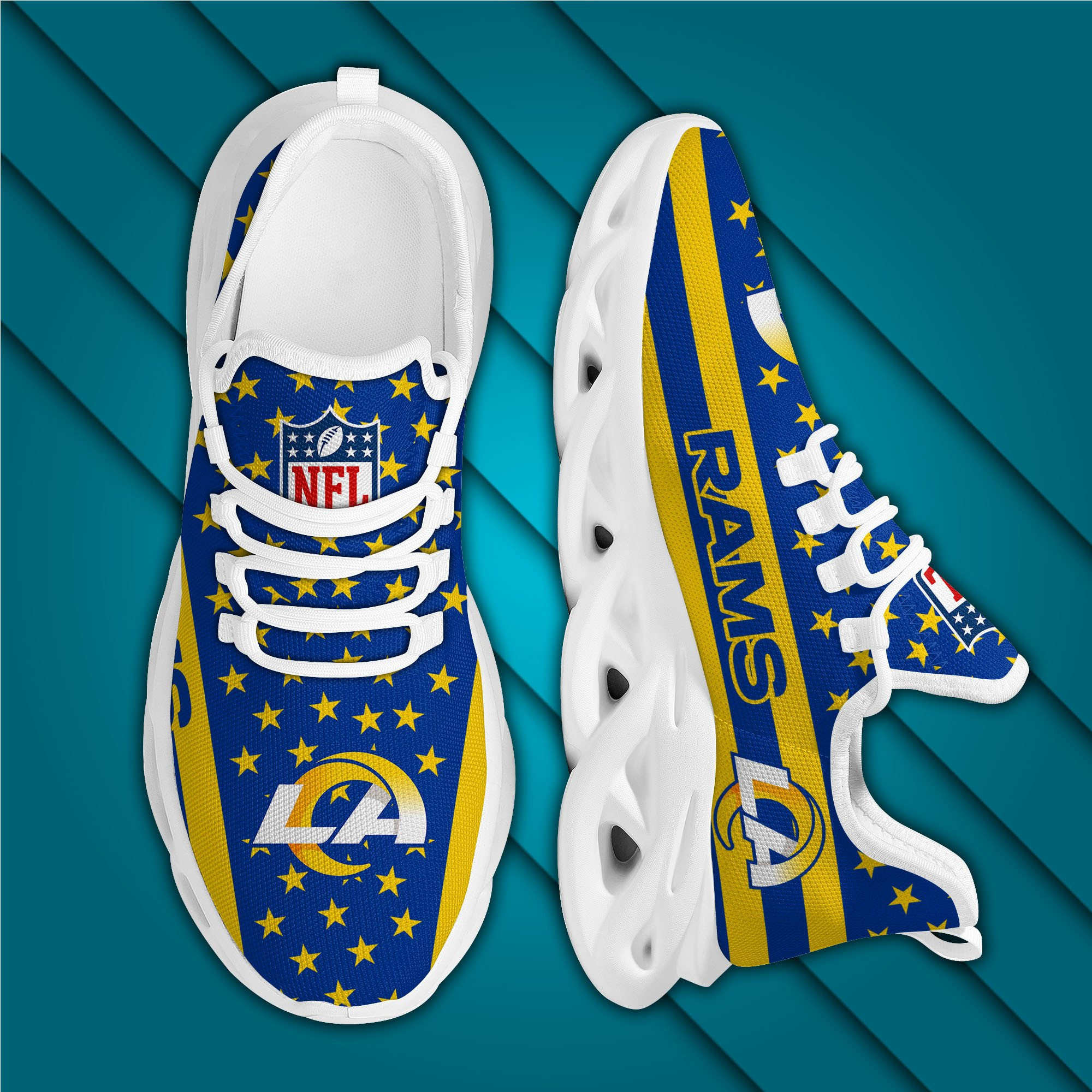 Los Angeles Rams Yezy Running Sneakers 37