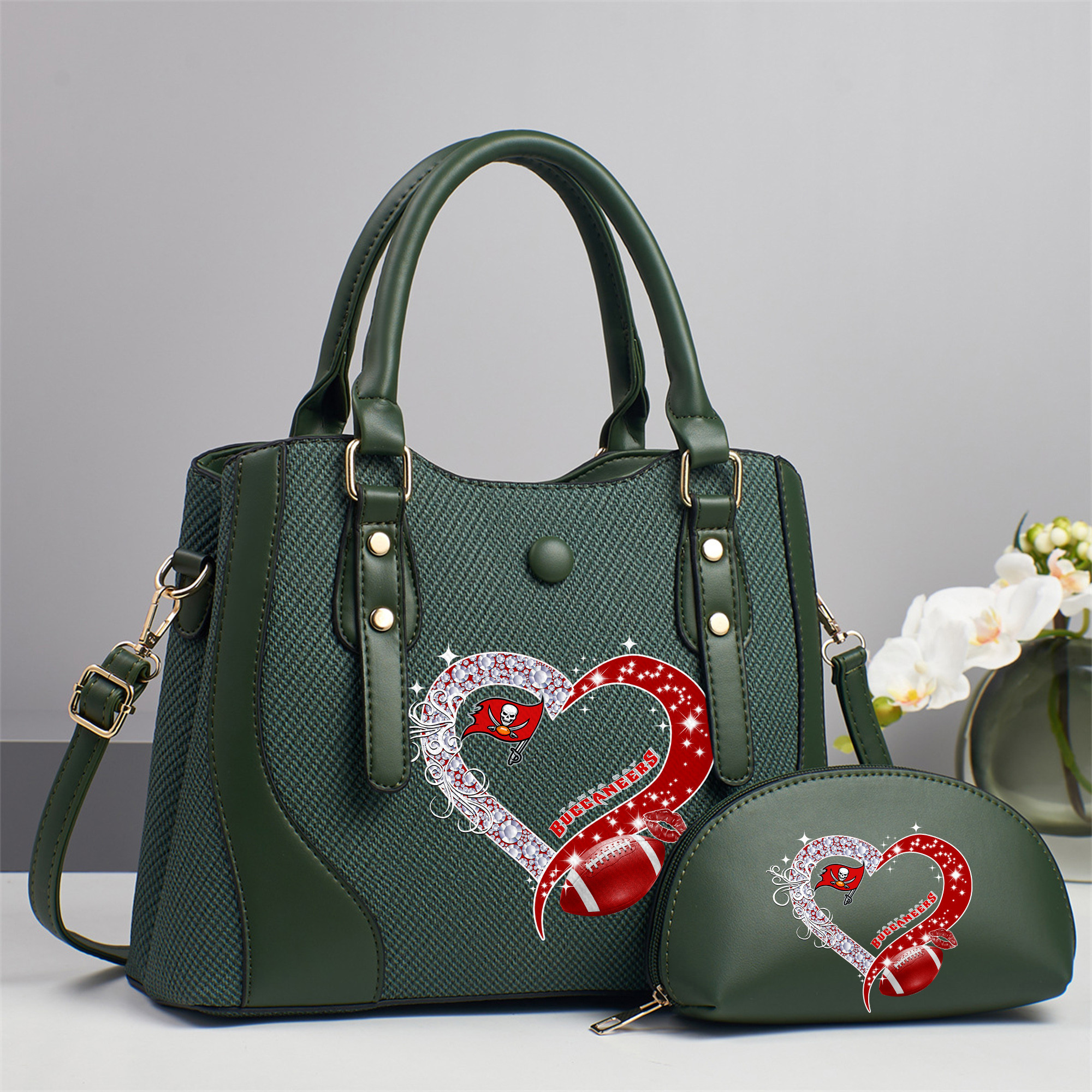 Emerald Tote — Free Wristlet Included Tampa Bay Buccaneers PUHA030