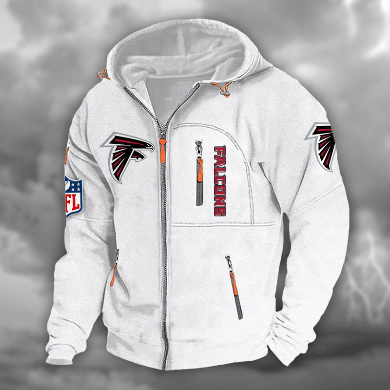 Atlanta Falcons DMCD0653 Hooded Cardigan Jacket